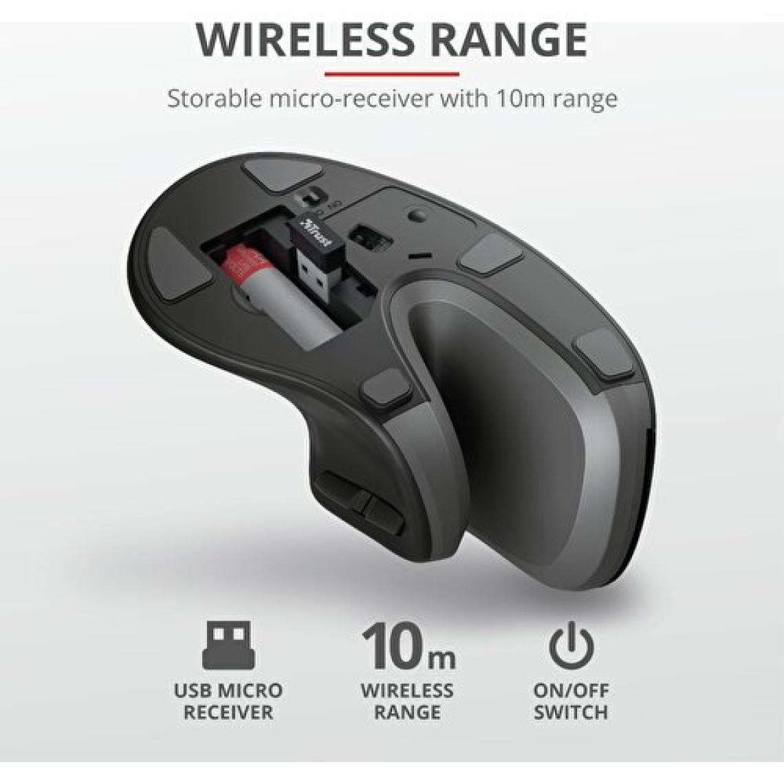 Trust 23507 Verro Ergo Wireless Mouse