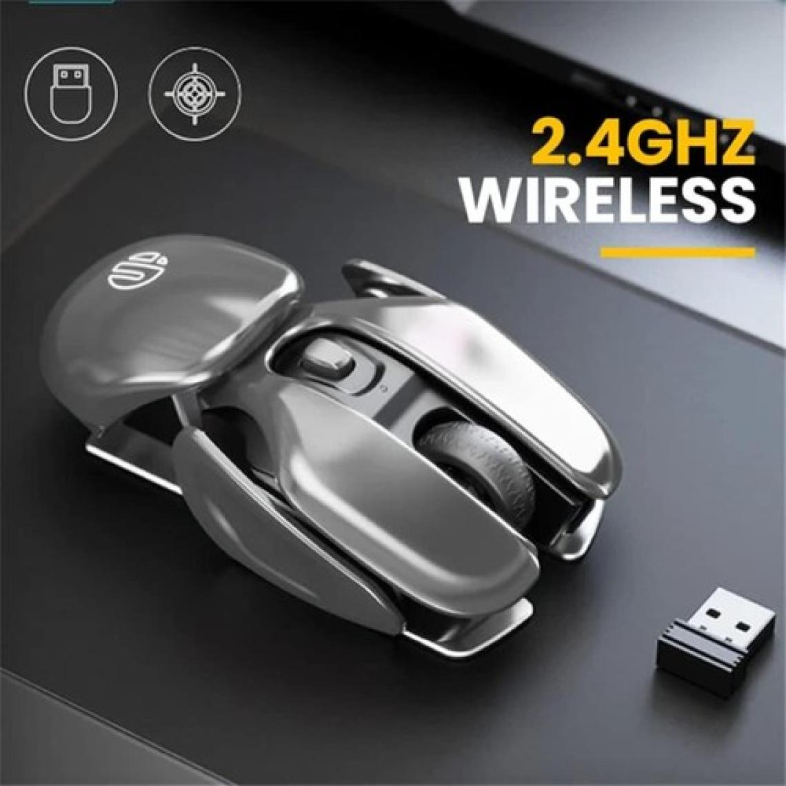 Duhalıne Kablosuz Şarjlı Mouse Modern Tasarım Ergonomik Metal Mouse, 2,4 Ghz Sessiz Tıklama