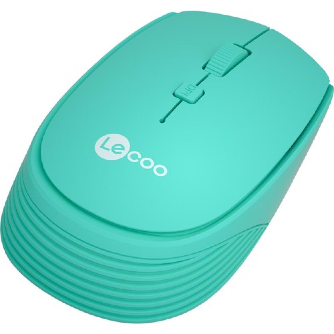 Lecoo WS202 Kablosuz 1200DPI 4 Tuşlu Optik Mouse Turkuaz
