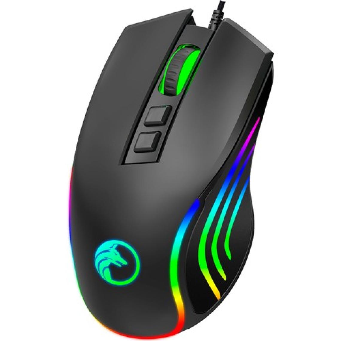 Gametech Prime Makro Tuşlu 12800DPI Rgb Ledli Drag Click Oyuncu Mouse