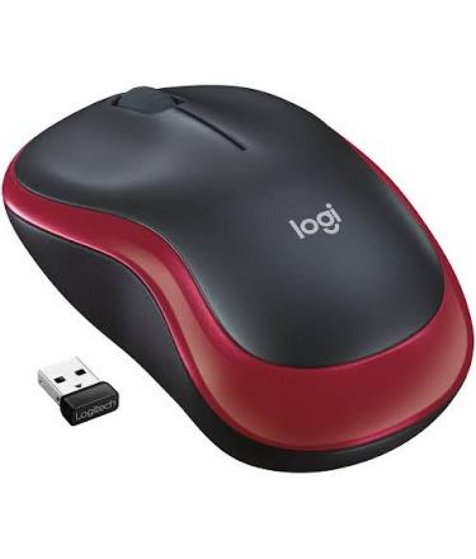 Logitech M185 USB Alıcılı Kompakt Kablosuz Mouse - Kırmızı