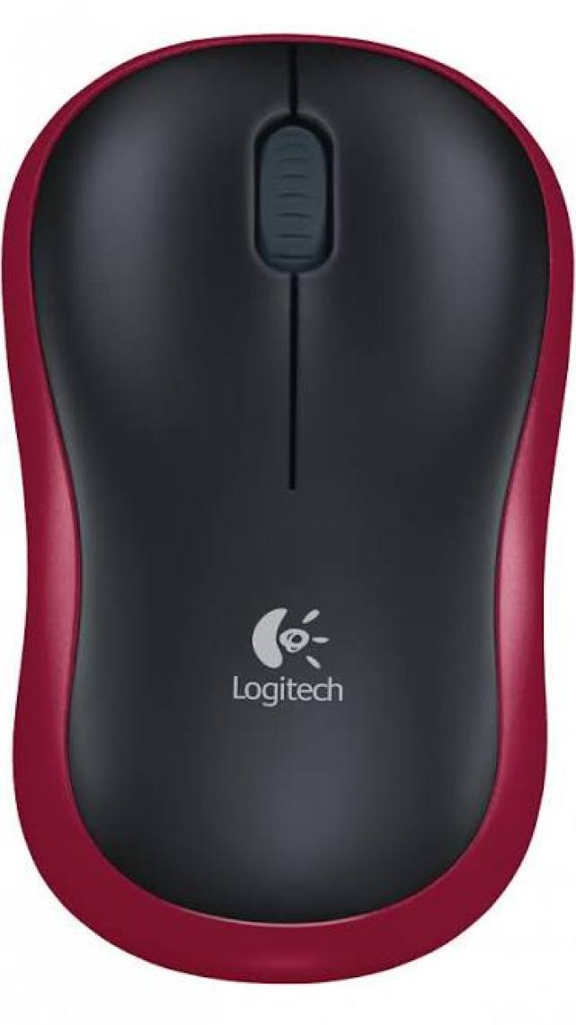 Logitech M185 USB Alıcılı Kompakt Kablosuz Mouse - Kırmızı
