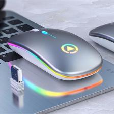 Dailytech Şarj Edilebilir Kablosuz LED Işıklı Sessiz Optik Mouse