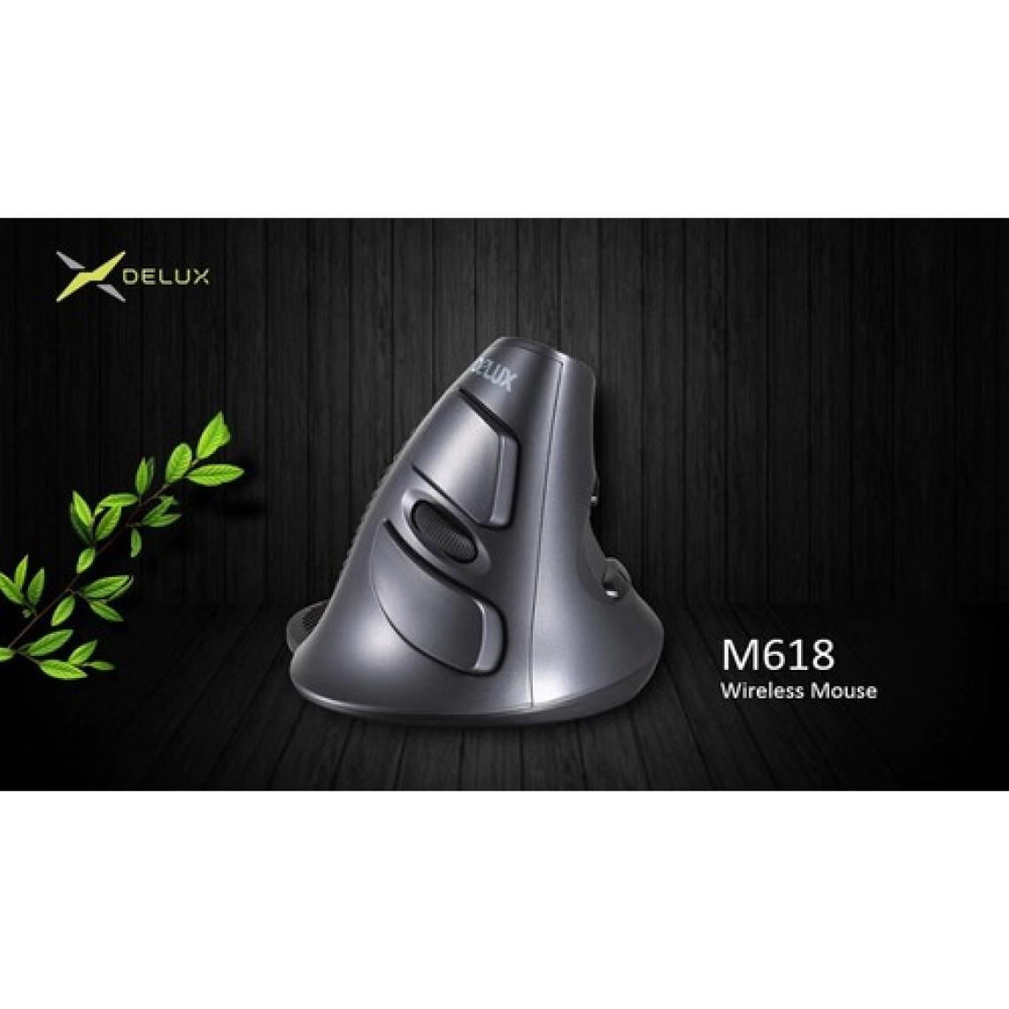 Delux M618GX Dikey 6 Tuşlu Kablosuz Optik Mouse
