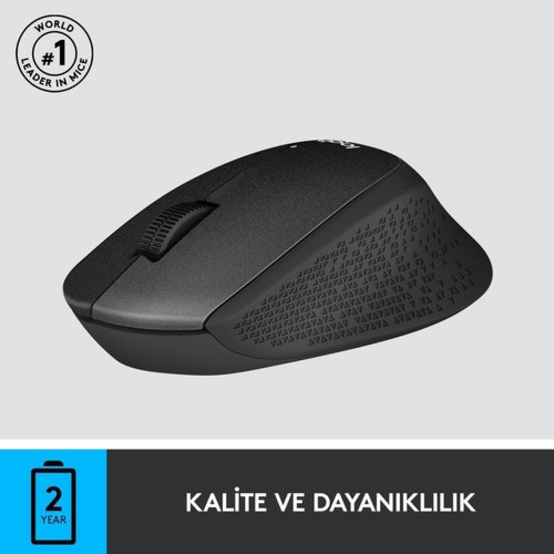 Bluetech Logitech M330 Sessiz Kablosuz Optik Mouse - Siyah