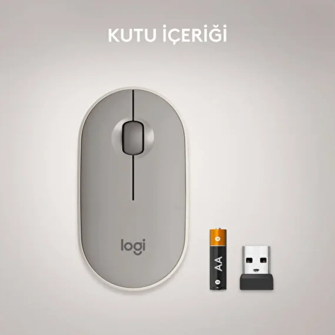 Logitech Pebble M350 910-006751 Bluetooth Optik Mouse Bej