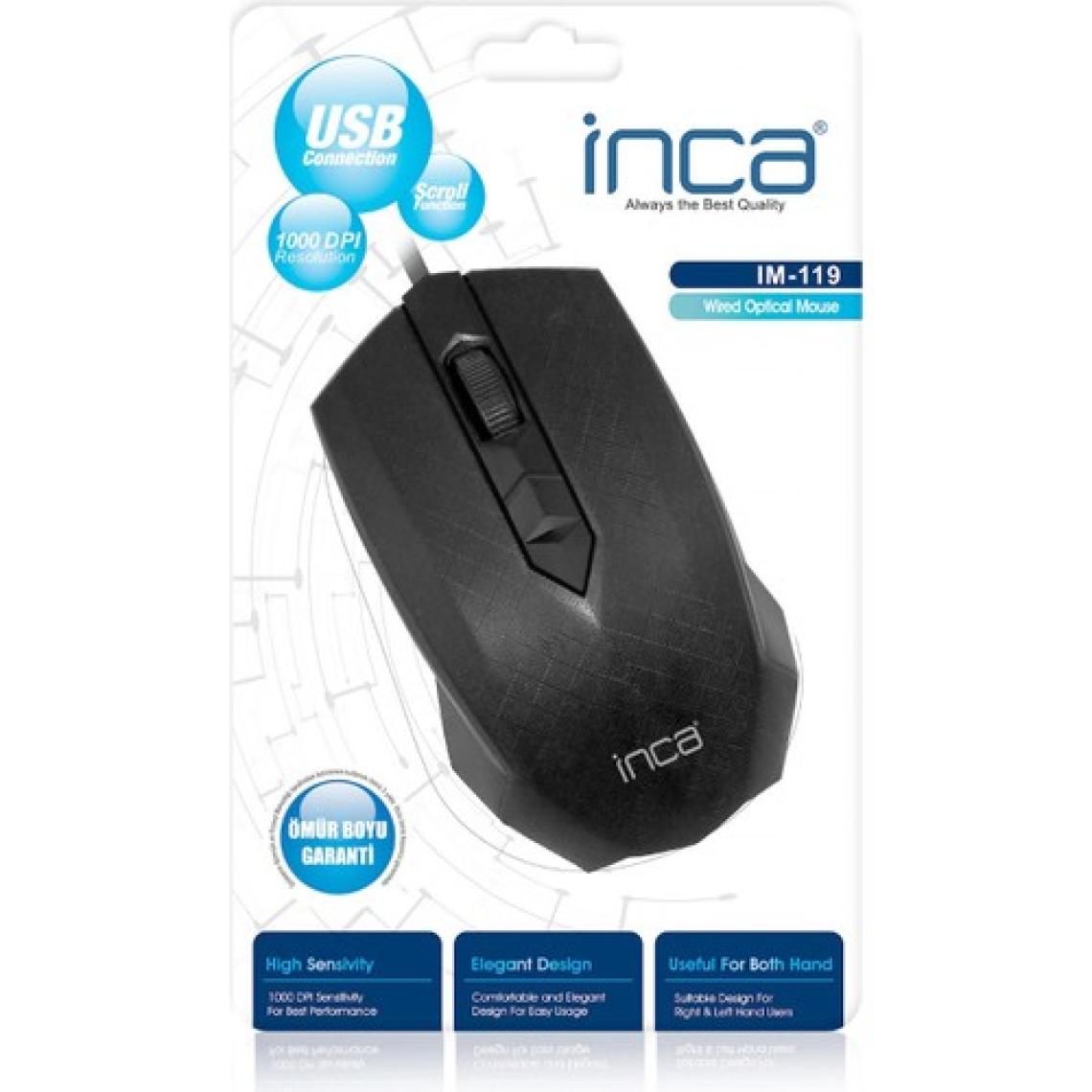 Inca IM-119 Usb Optik Siyah Mouse