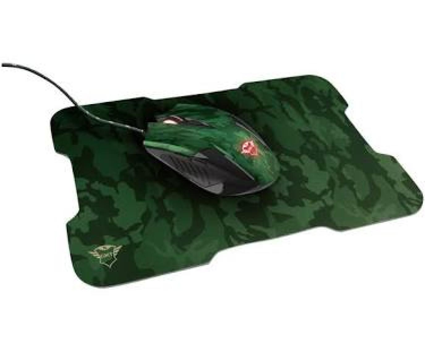 Trust GXT 781 Rixa Camo Oyuncu Mouse + Mouse Pad