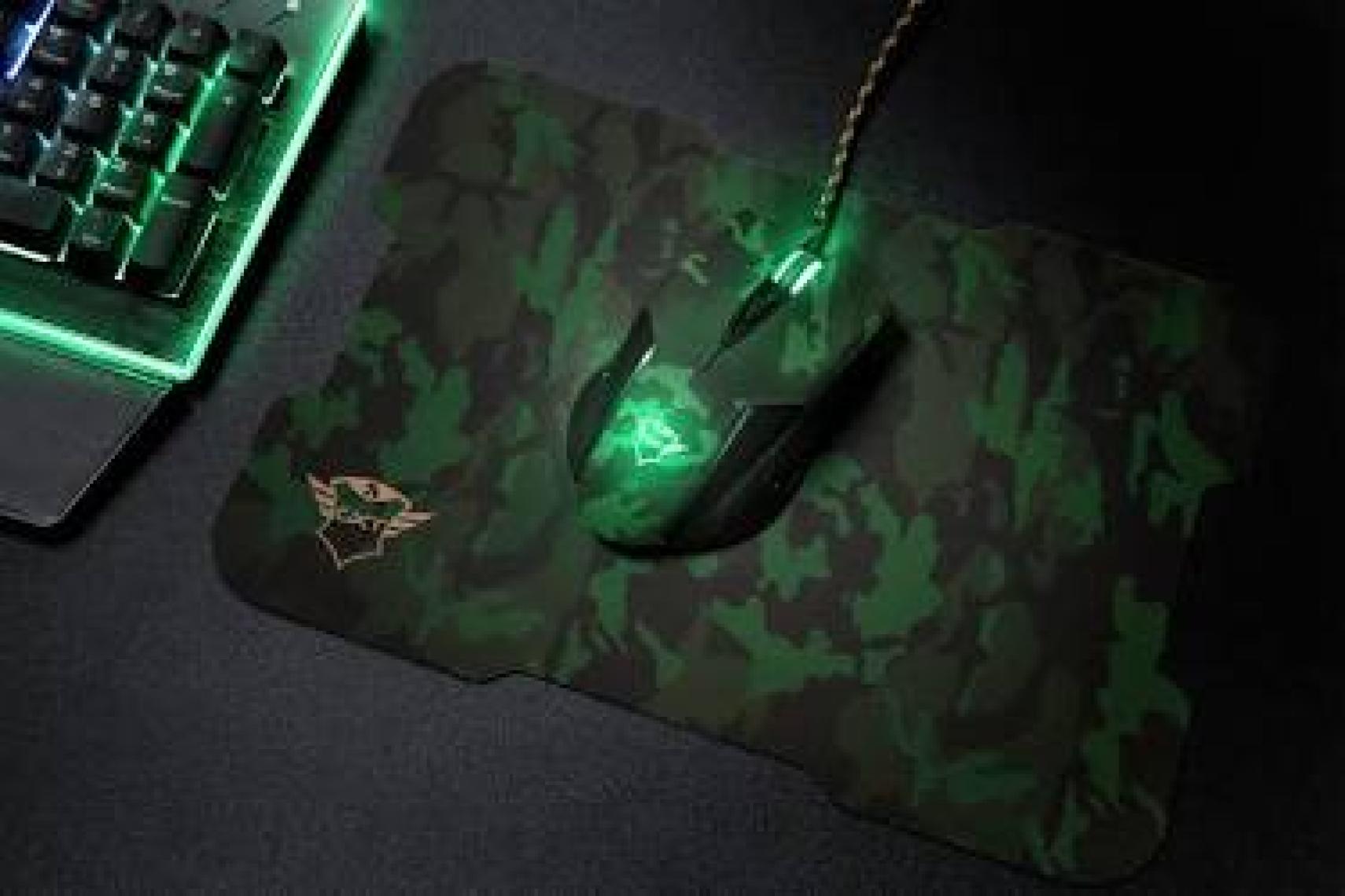 Trust GXT 781 Rixa Camo Oyuncu Mouse + Mouse Pad
