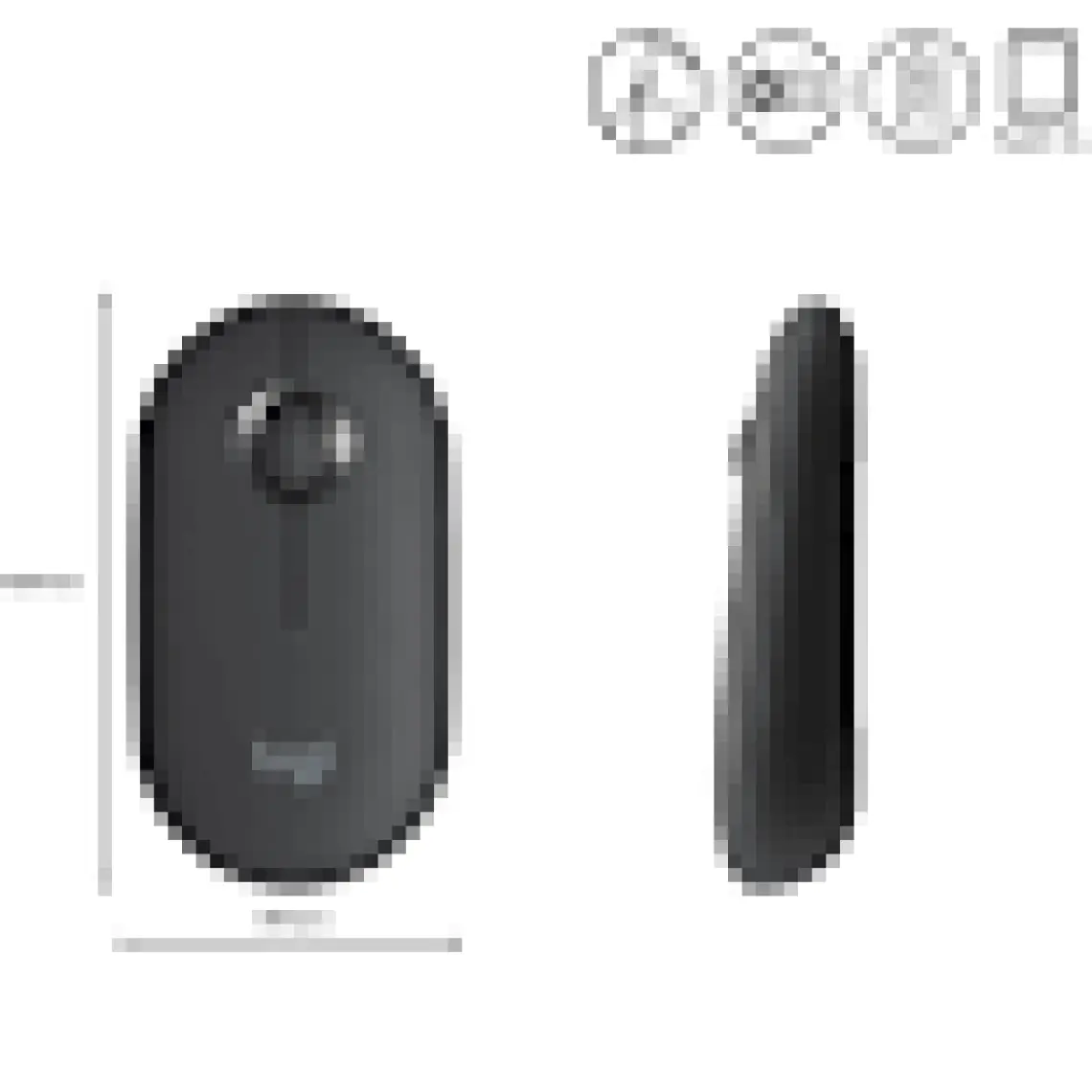 Logitech M350 Pebble Sessiz Kablosuz Kompakt Mouse - Siyah