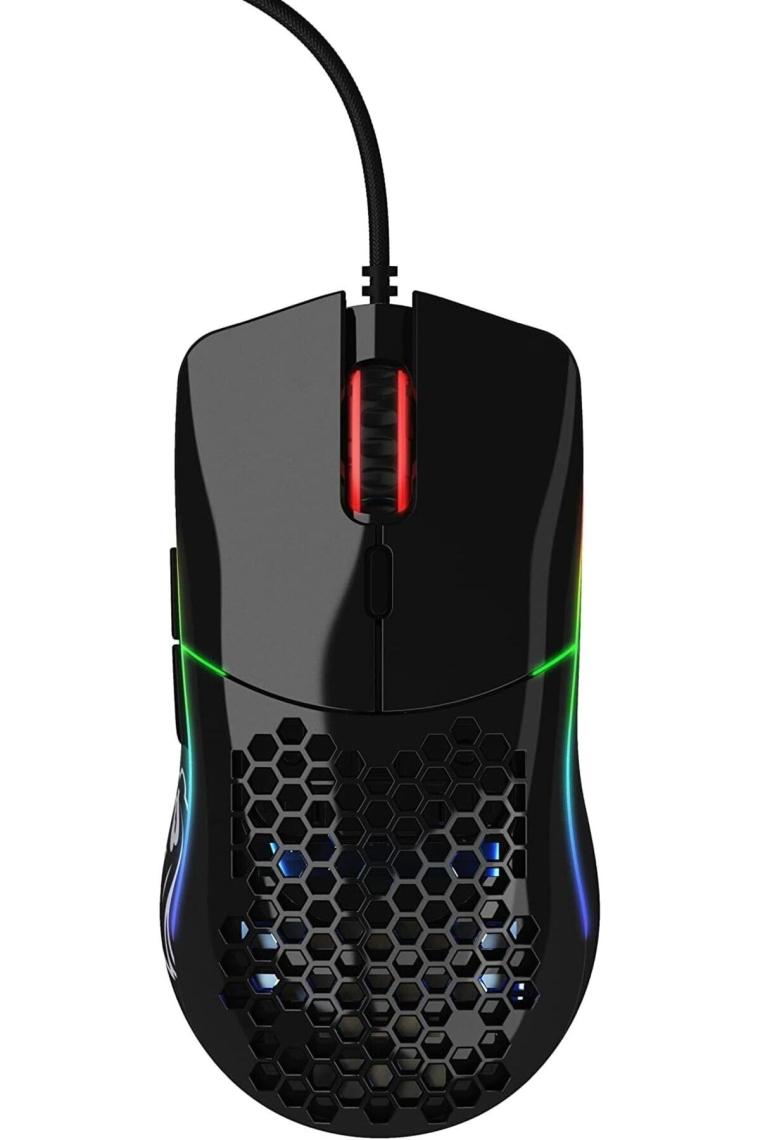 Glorious Model O Parlak Siyah Optik Kablolu Oyuncu Mouse