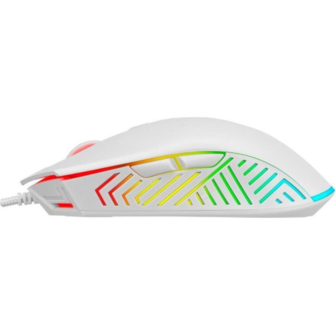 Rampage Spear SMX-G68 Beyaz RGB Makrolu Ergonomik Optik Kablolu Oyuncu Mouse