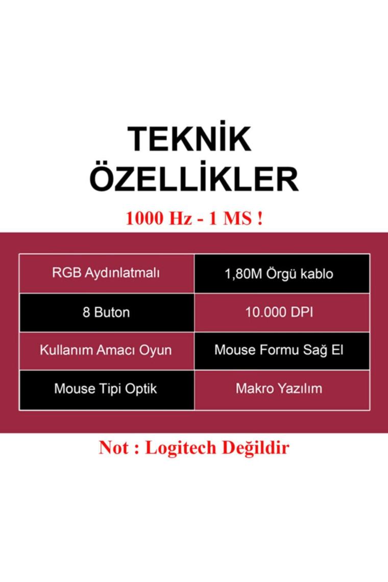Xrades G502 Hero Rgb Aydınlatmalı Mouse 12800 Dpı 8 Tuşlu