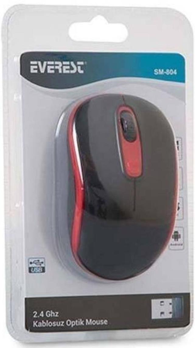 Everest Sm-804 Usb Siyah/Beyaz 800/1200/1600Dpi Kablosuz Mouse