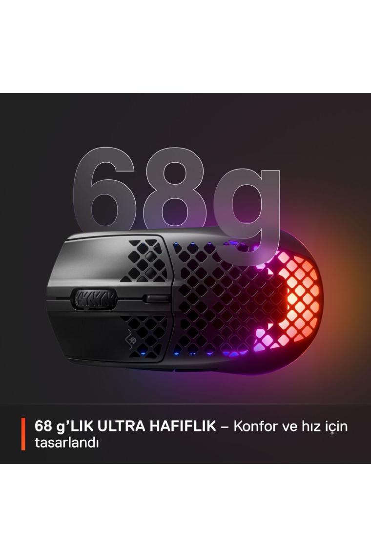 SteelSeries Aerox 3 Snow Kablosuz Gaming Mouse