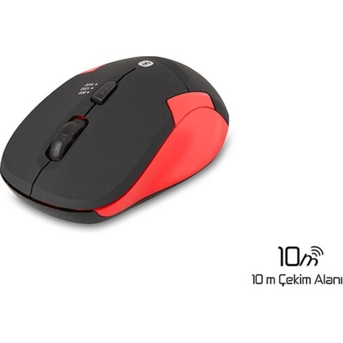 Everest SM-BT31 Kırmızı Bluetooth Optik Mouse