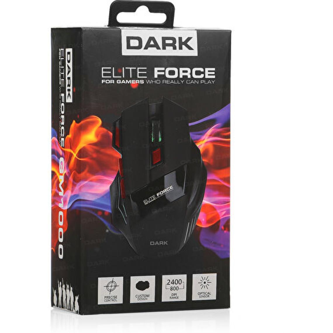 Dark Elite Force 3X Ateş Butonlu DPI Ayarlanabilir Aydınlatmalı USB Oyuncu Mouse (DK-AC-GM1000)