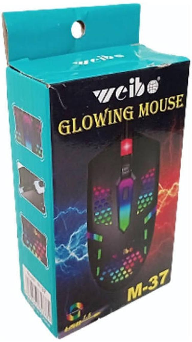 Linea Weibo M-37 1600/2400/3200 Dpi Kablolu Rgb Ledli Oyuncu Mouse