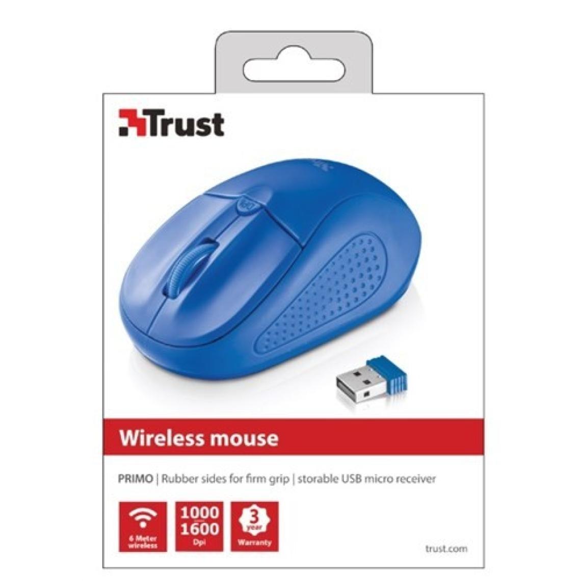 Trust Primo 20786 Mavi Wireless Optik Mouse