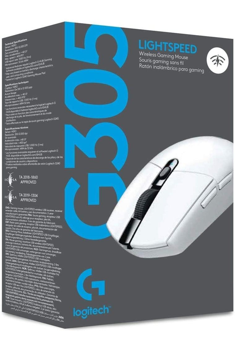Logitech G G305 LIGHTSPEED 12.000 DPI Kablosuz Oyuncu Mouse - Beyaz