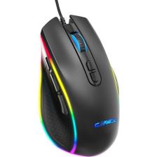 Claw's Nova V1 12800 Dpi Wide RGB Özel ABS Doku & Claw's Reflex Örgü Kablolu Ekstra Fire Butonlu Gaming Mouse - Siyah