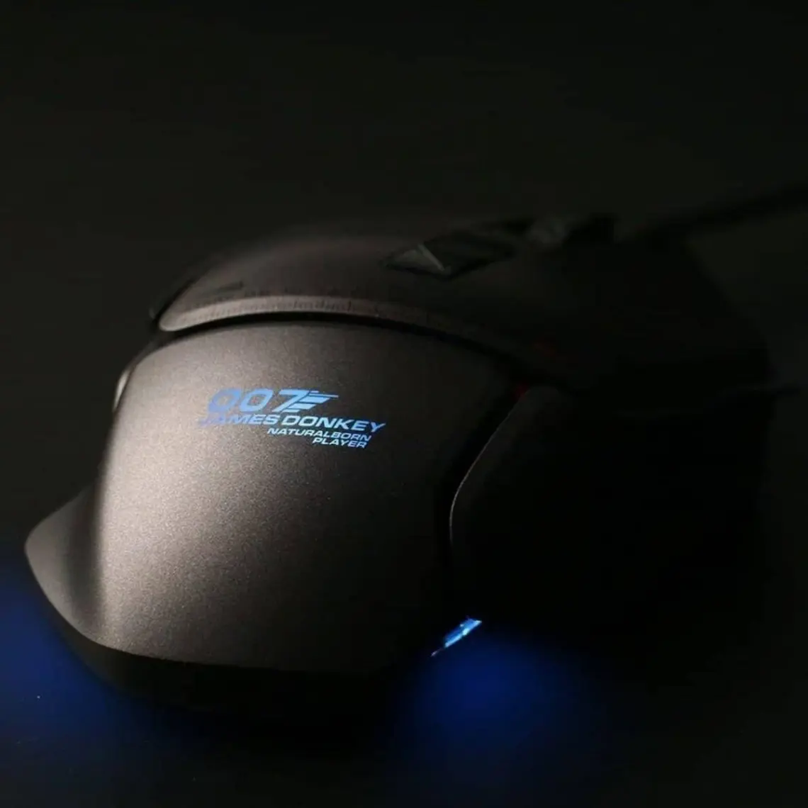 James Donkey 007 Gri Lazer 8200DPI 8 Tuş Avago Omron USB Pro Oyuncu Mouse