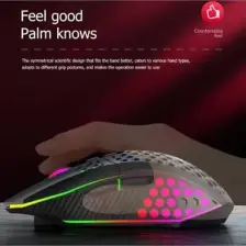 Azemax Kablosuz Oyuncu Mouse Rgb LED 2.4g 8 Buton 1600DPİ Şarj Edilebilir