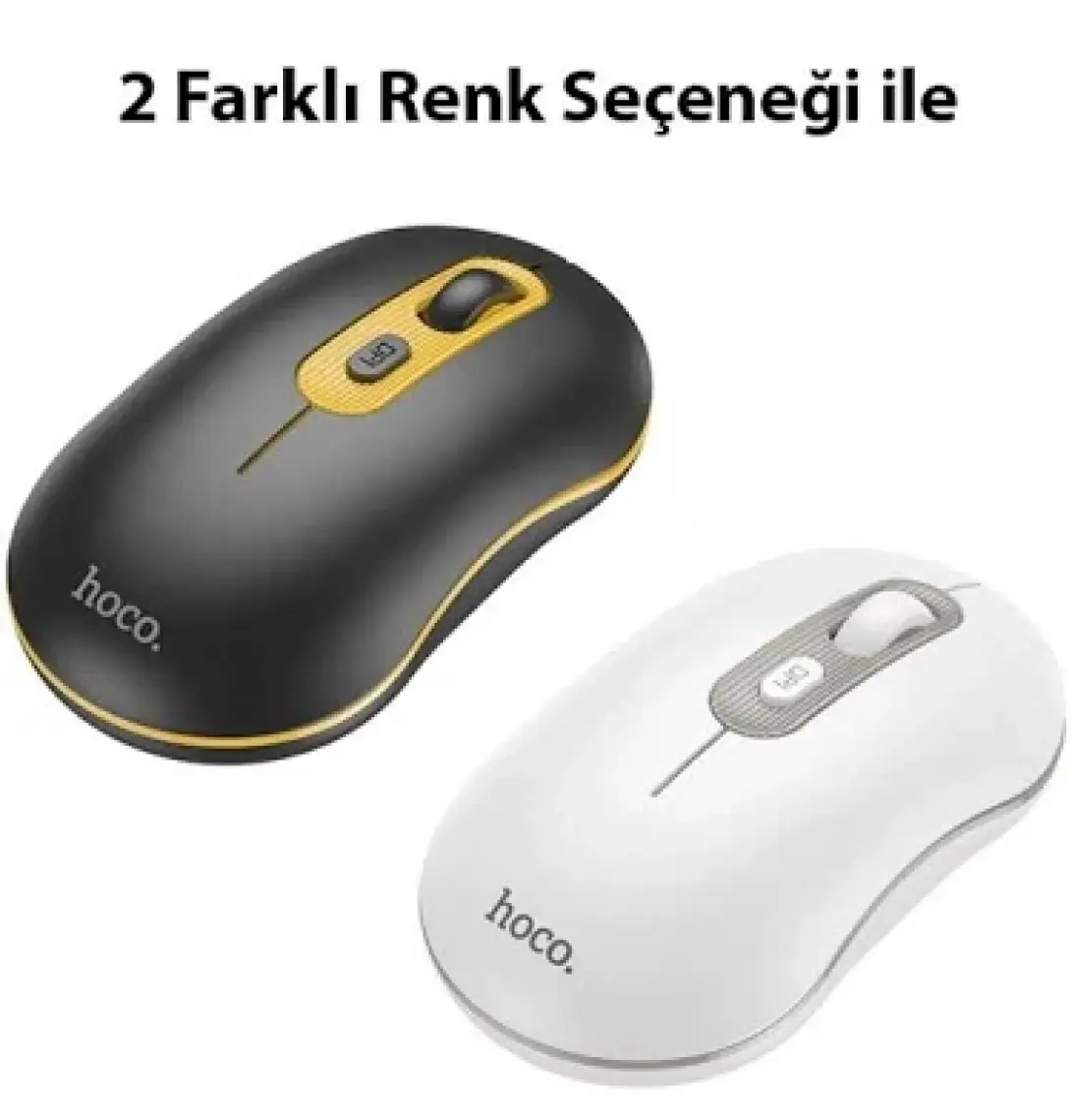 Hoco GM21 Platinium 1600DPI 2.4g Bluetooth Kablosuz Optik Mouse