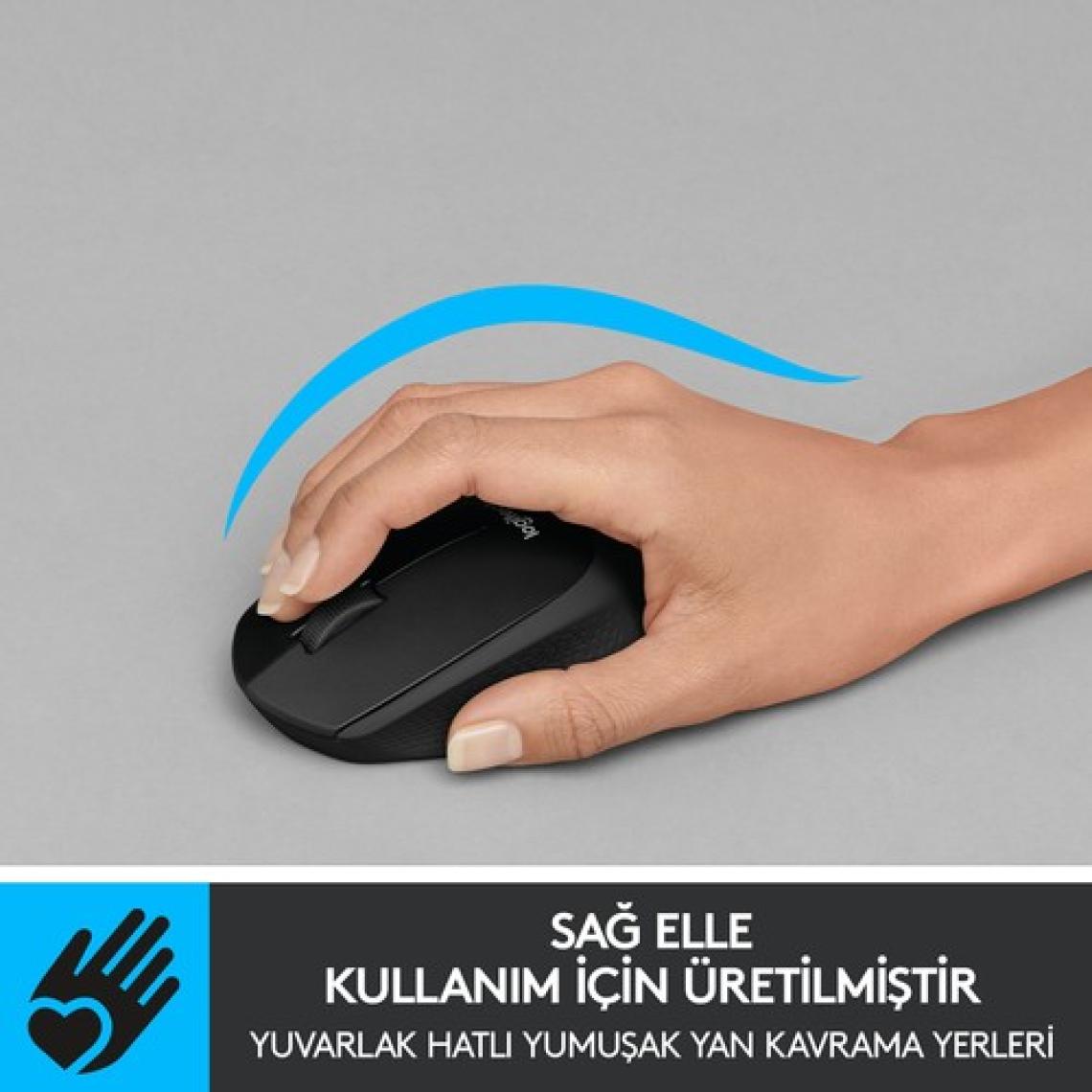 LOGITECH M330 SILENT KABLOSUZ SİYAH 910-004909