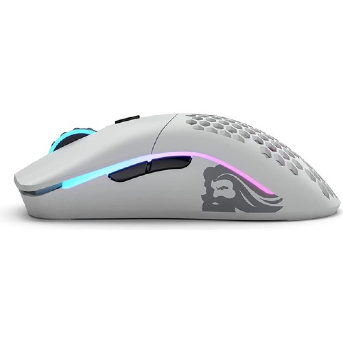 Glorious Model O- Minus GLO-MS-OMW-MW Mat Beyaz RGB Şarjlı Optik Kablosuz Oyuncu Mouse