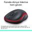 Logitech M185 USB Alıcılı Kompakt Kablosuz Mouse - Kırmızı