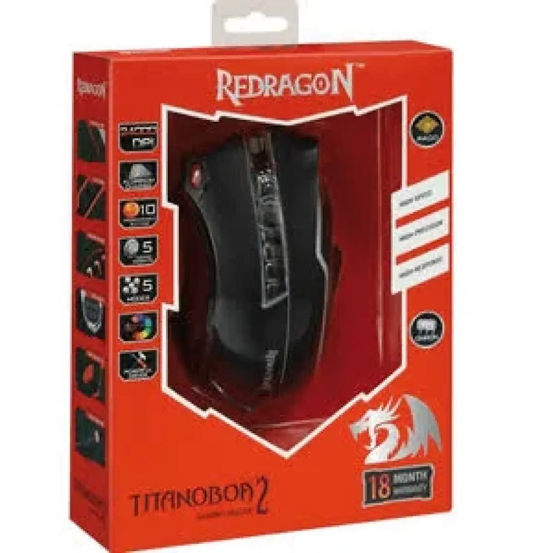 Redragon Titanoboa2 Oyuncu Mouse Kırmızı 70250