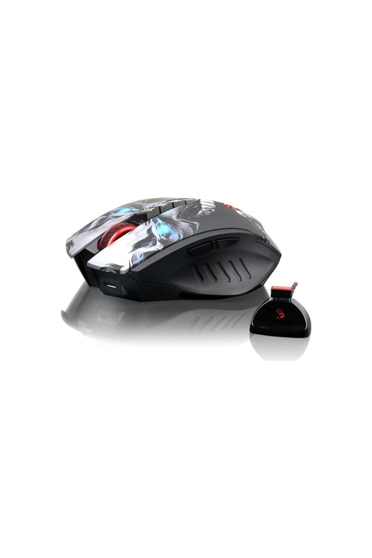 Bloody R80 GHOST LK Optik Multi Core Metal Ayak 4000CPI Şarjlı Kablosuz + Kablolu Oyuncu Mouse