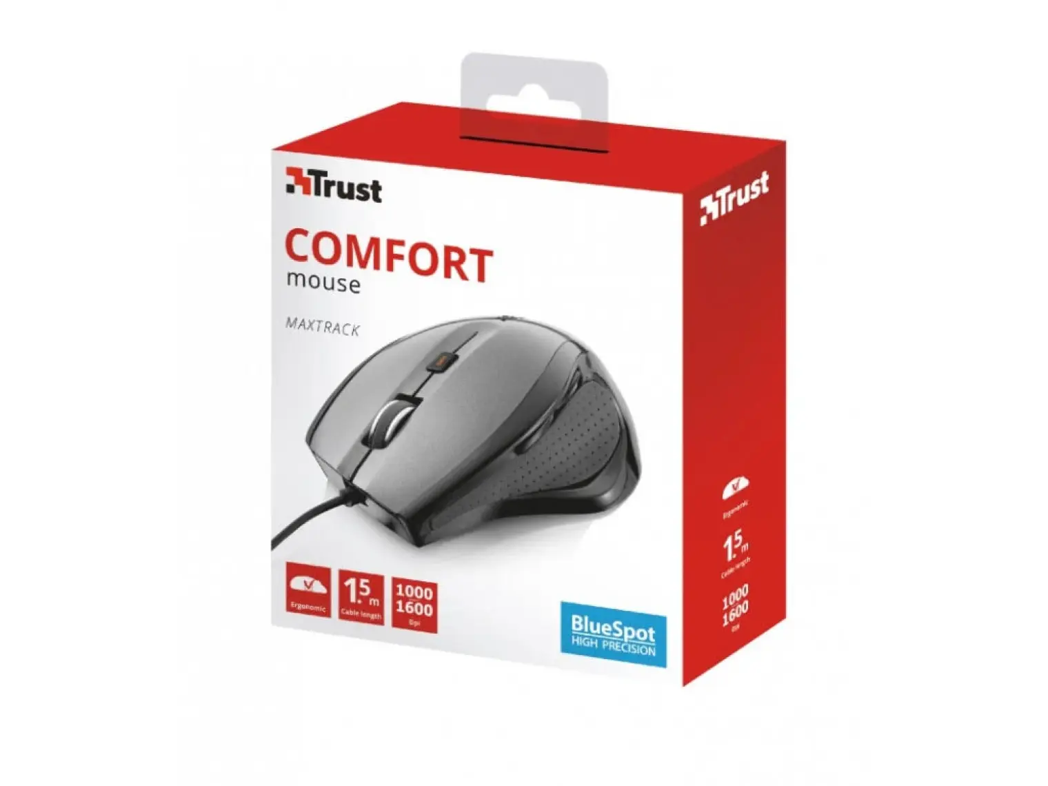 Trust Maxtrack Kablolu Siyah Gümüş Mouse (MOU TRUST 17178)