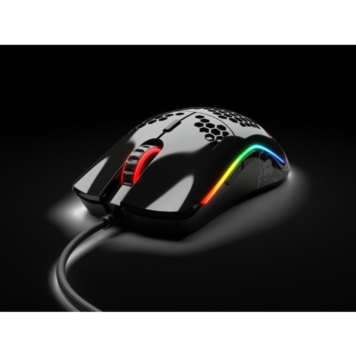 Glorious Model O Minus GOM-GBLACK Parlak Siyah RGB Optik Kablolu Oyuncu Mouse