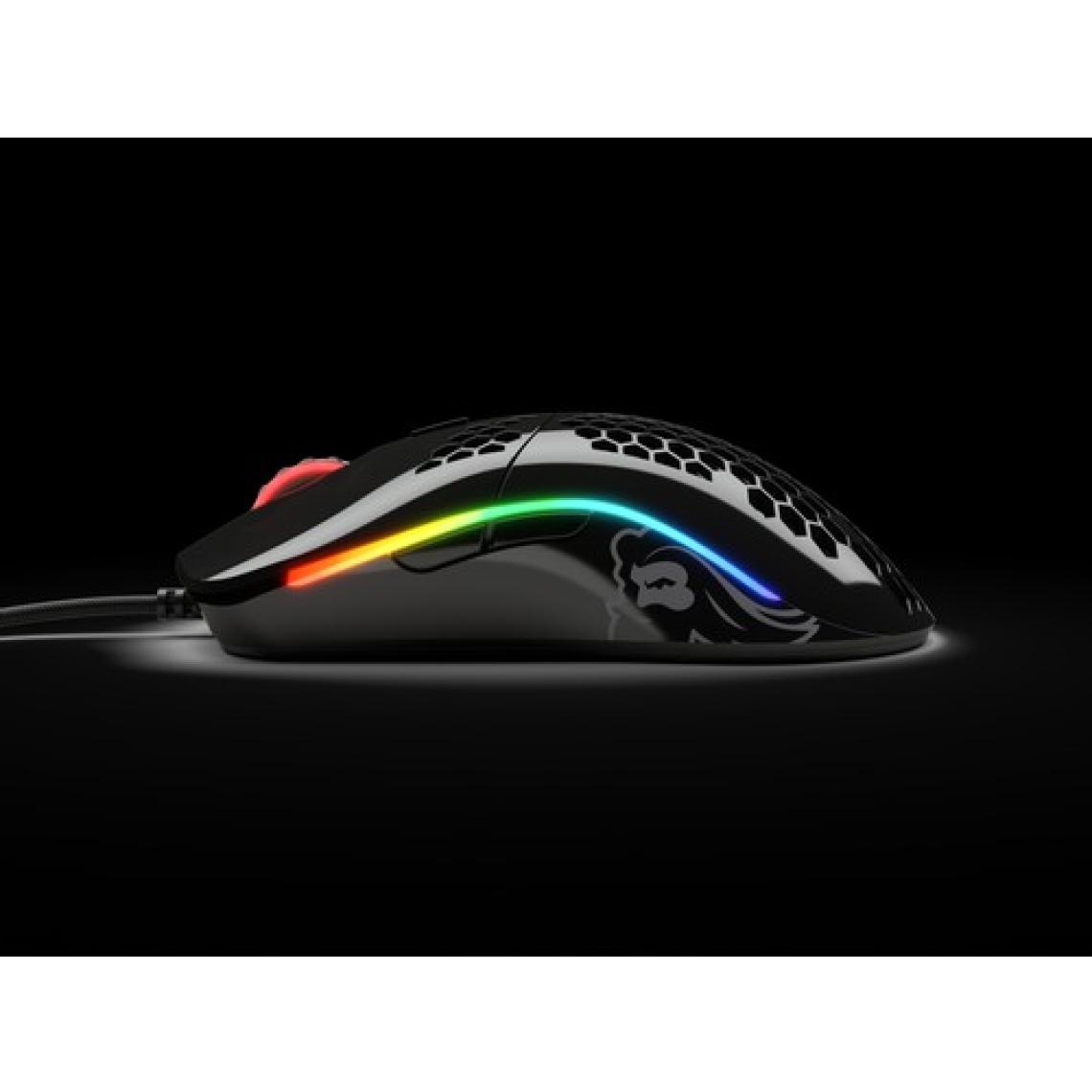 Glorious Model O Minus GOM-GBLACK Parlak Siyah RGB Optik Kablolu Oyuncu Mouse