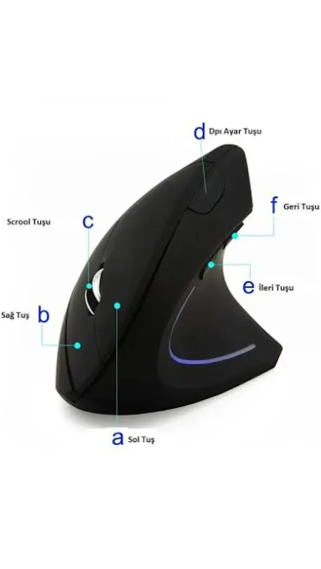 TriLine Kablosuz JSY-1 1600DPI Ergonomik Dikey Mouse
