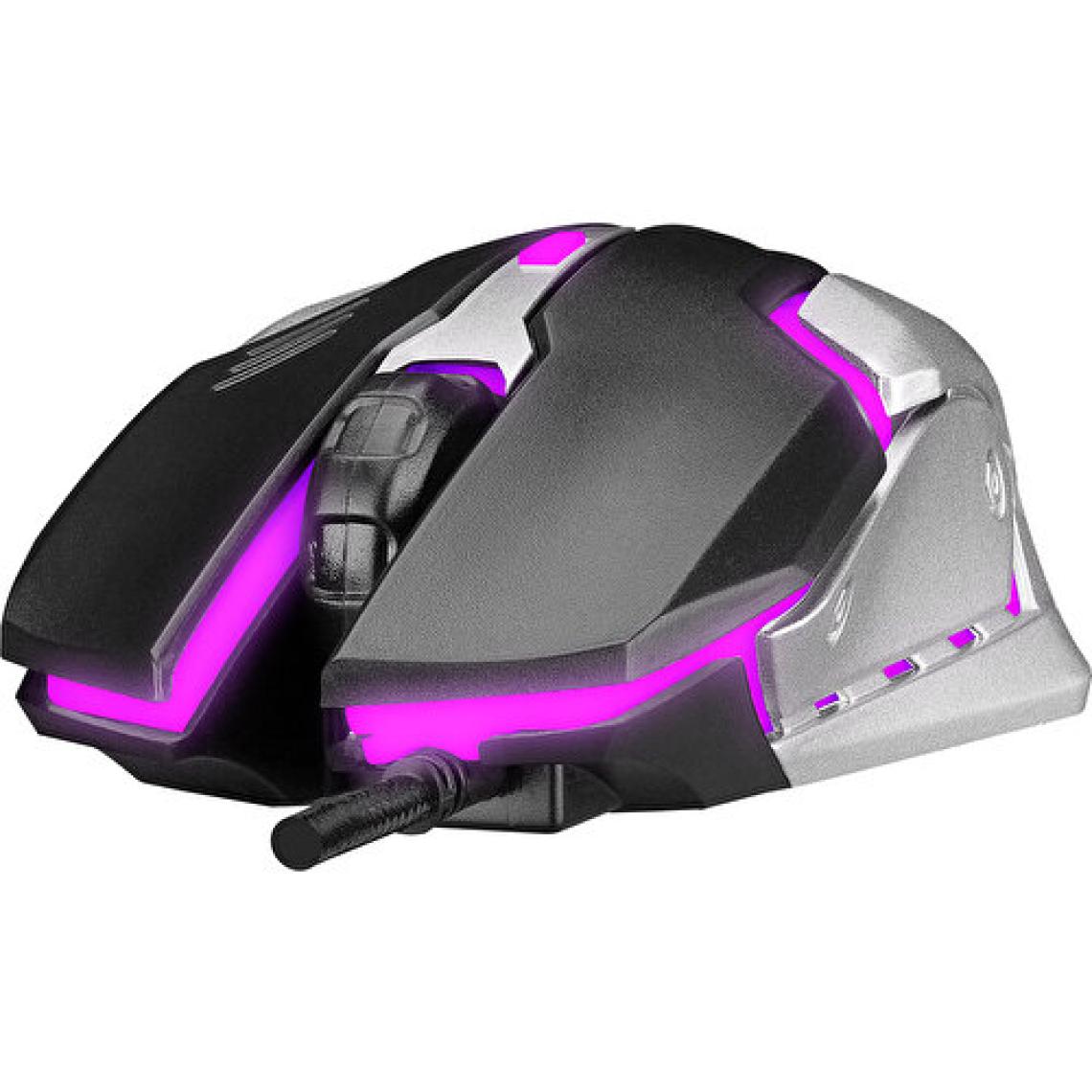 Everest SM-G72 Usb Siyah/Gümüş Işıklandırmalı Oyuncu Mouse