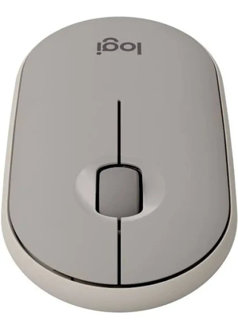Logitech M350 Pebble Sessiz Kablosuz Kompakt Mouse - Bej