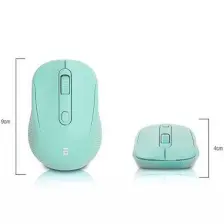 Metrashop SM-300 USB Yeşil 4d Optik Süper Sessiz Alkalin Pil Kablosuz Mouse