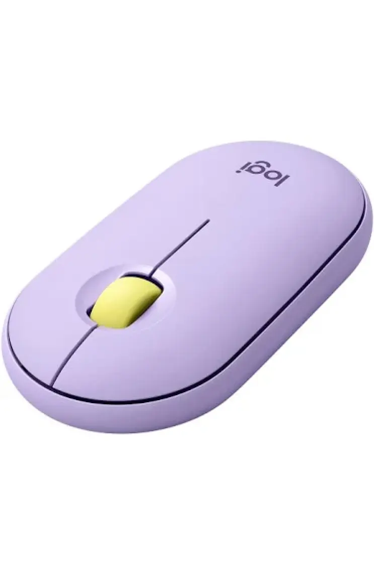 Logitech M350 Pebble Sessiz Kablosuz Kompakt Mouse - Lila