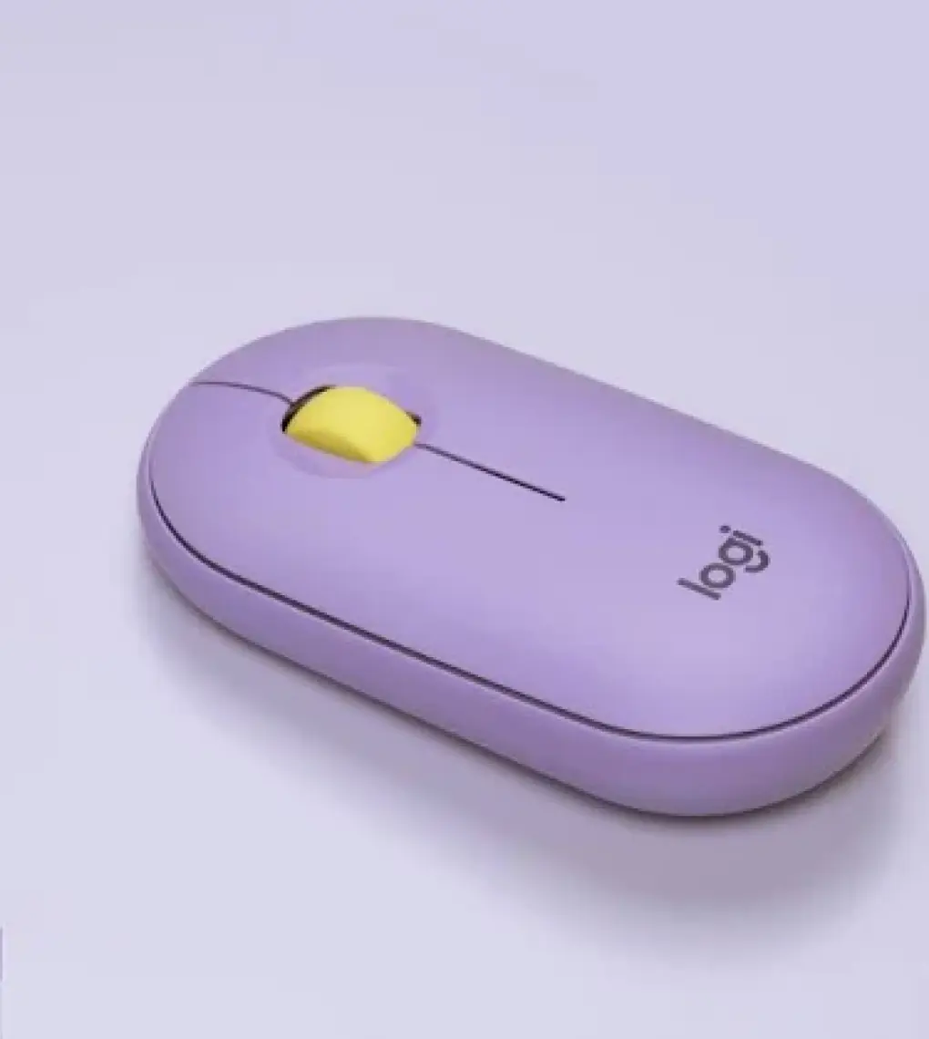 Logitech M350 Pebble Sessiz Kablosuz Kompakt Mouse - Lila