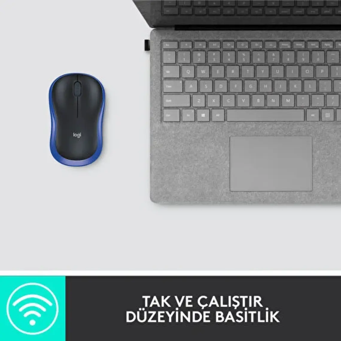Logitech M185 Mavi 910-002236 Wireless Optik Mouse