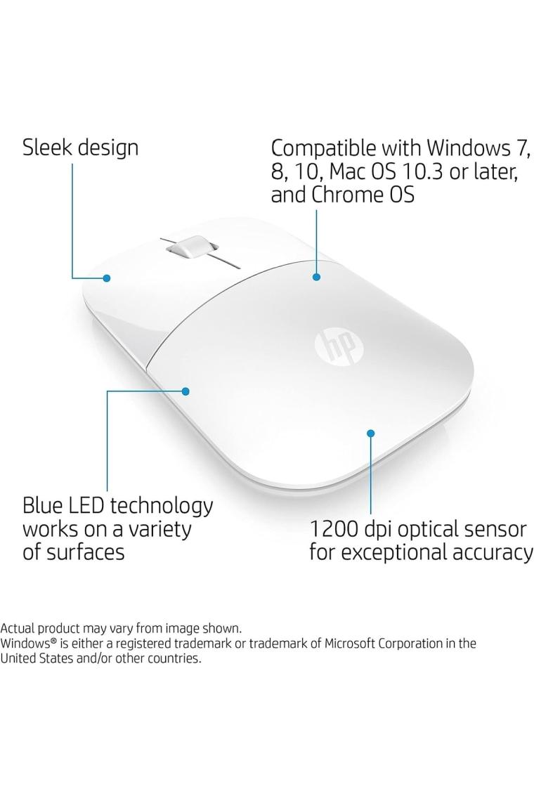 HP Z3700 Kablosuz Beyaz Mouse V0L80AA