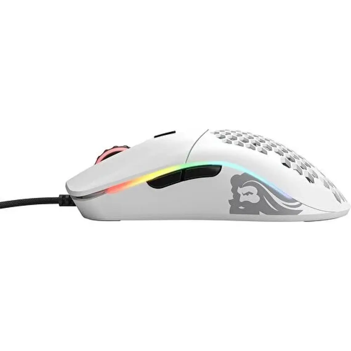 Glorious Model O Minus Mat Beyaz Kablolu Optik Oyuncu Mouse