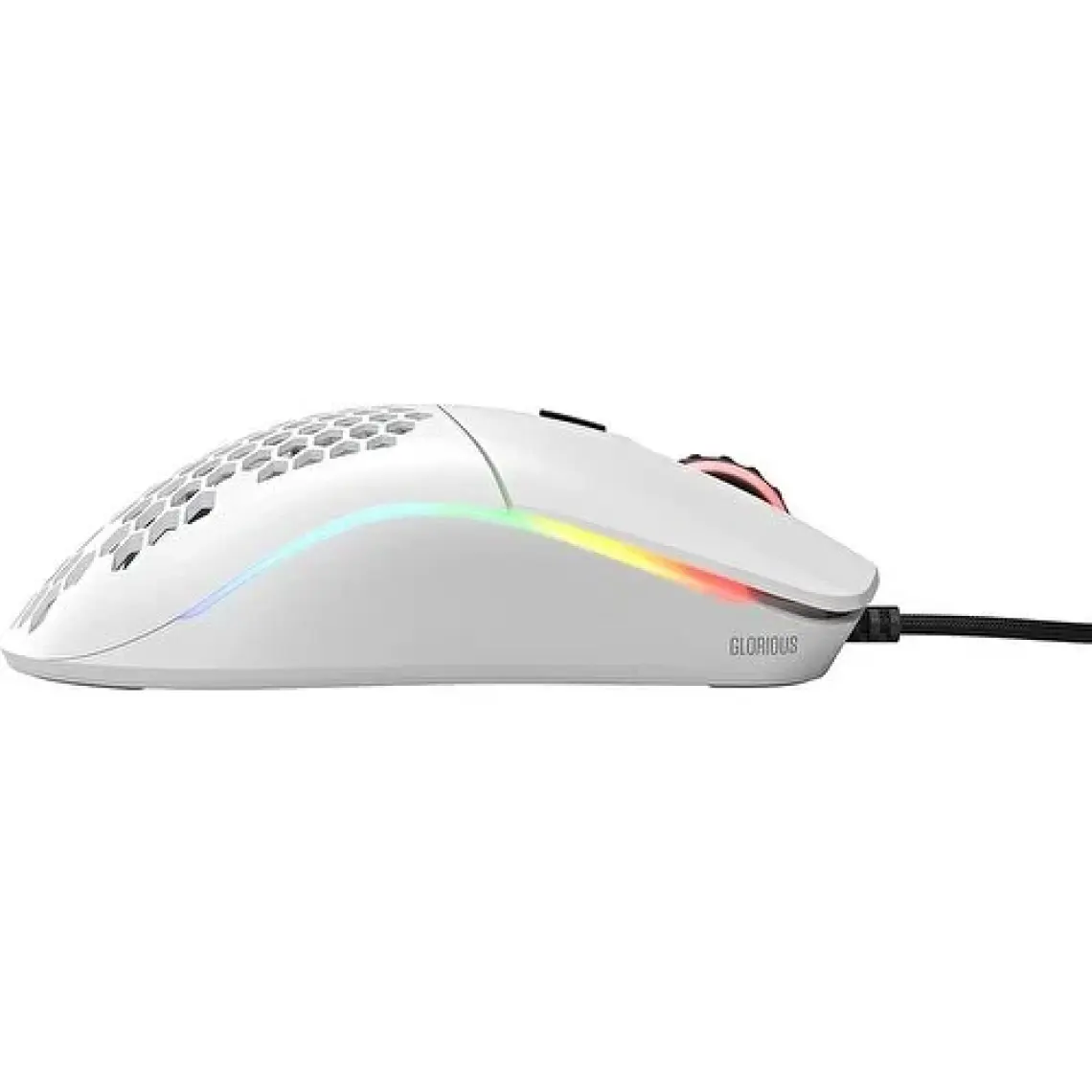 Glorious Model O Minus Mat Beyaz Kablolu Optik Oyuncu Mouse