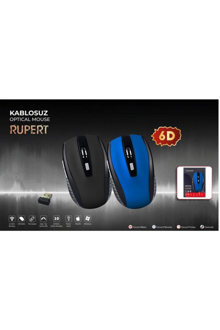 Concord C-18 Wireless 1600 Dpı Kablosuz Optik Mouse 6d