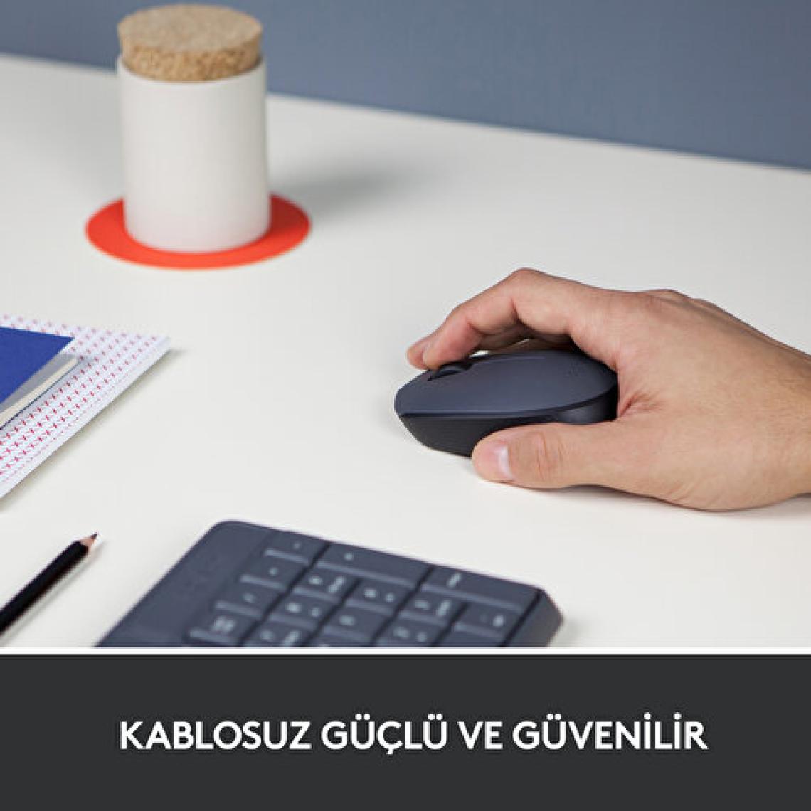 Logitech M170 USB Alıcılı Kablosuz Mouse - Gri