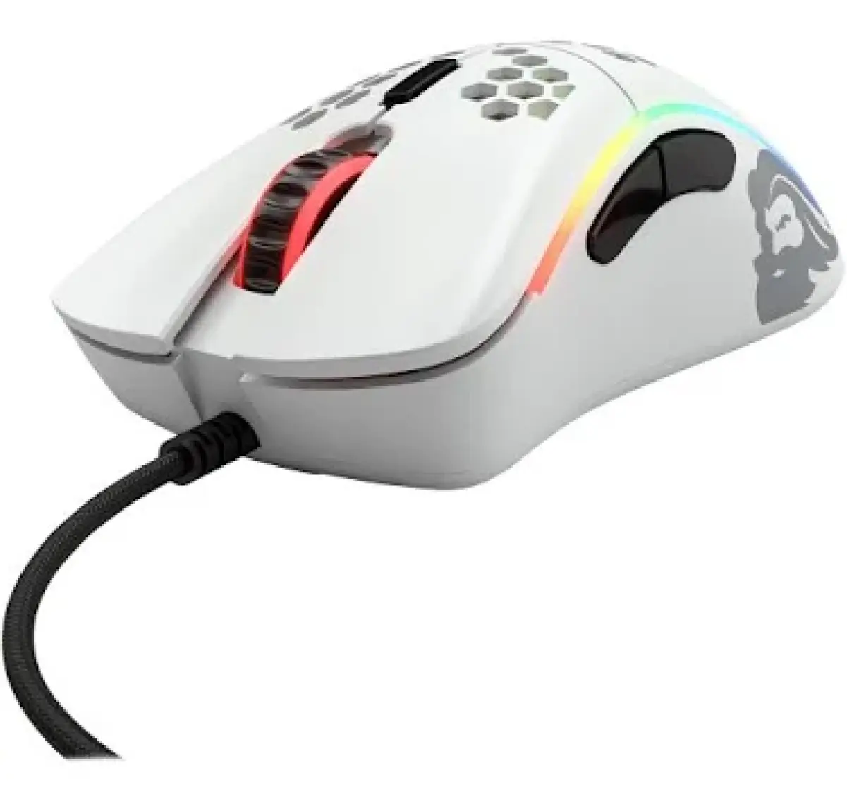 Glorious Model D Kablolu Mat Beyaz Orta/Küçük El RGB Oyuncu Mouse GLO-MS-DM-MW