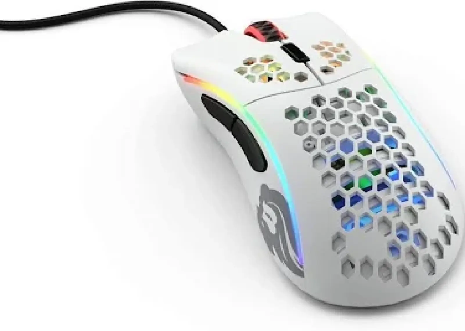 Glorious Model D Kablolu Mat Beyaz Orta/Küçük El RGB Oyuncu Mouse GLO-MS-DM-MW
